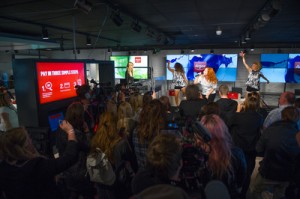 Katy B performs at an exclusive event at Argos digital store on Old St